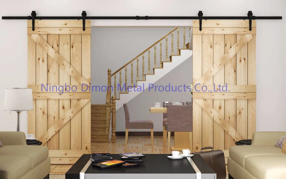 Dimon customized sliding door hardware wood sliding door hardware hanging wheel America style sliding door hardware DM-SDU 7204