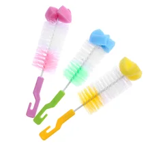 2 шт./компл. щетка для детской бутылочки щетка для сосков 360 градусов Вращающаяся головка Чистящая поролоновая щетка для мытья кружек комплект для малыша