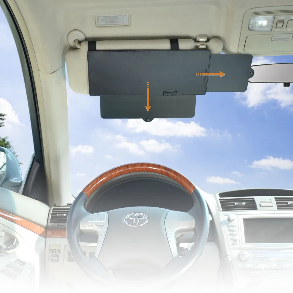 

WANPOOL Car Visor Anti-glare Sunshade Extender Sun Blocker for Front Seat Driver and Passenger - 1 Piece