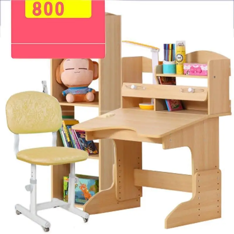 Belajar Tafel Estudiar Estudio Tisch Estudar Tableau Infantil Tavolino Bambini деревянный стол Mesa Enfant Escritorio для обучения детский стол - Цвет: Version N