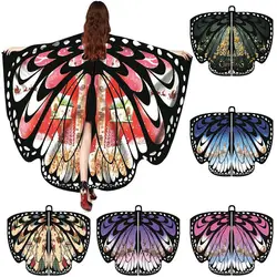 H & ZY Рождество Новый дизайн для женщин крылья бабочки пашмины шаль шарф Нимфа Пикси пончо костюм аксессуар