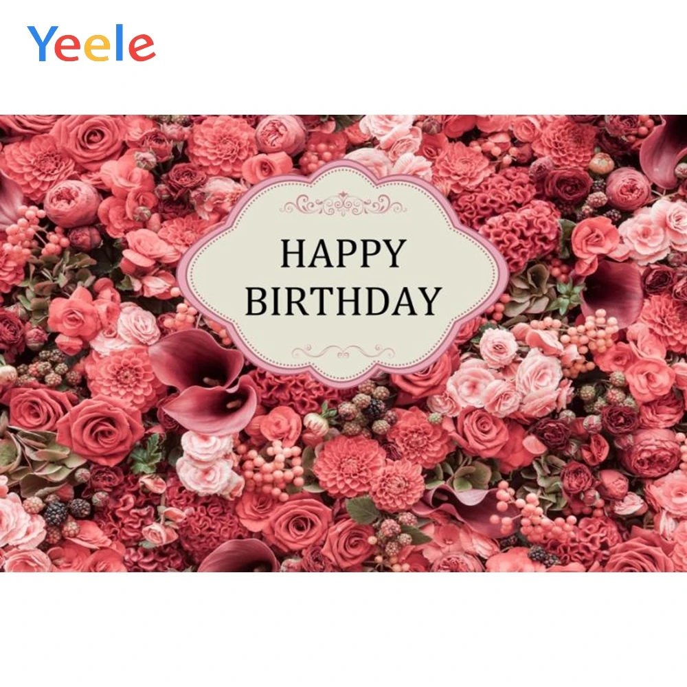 

Yeele Birthday Party Blossom Rose Flower Ceremony Baby Portrait Photography Backdrops Photo Backgrounds Photocall Photo Studio