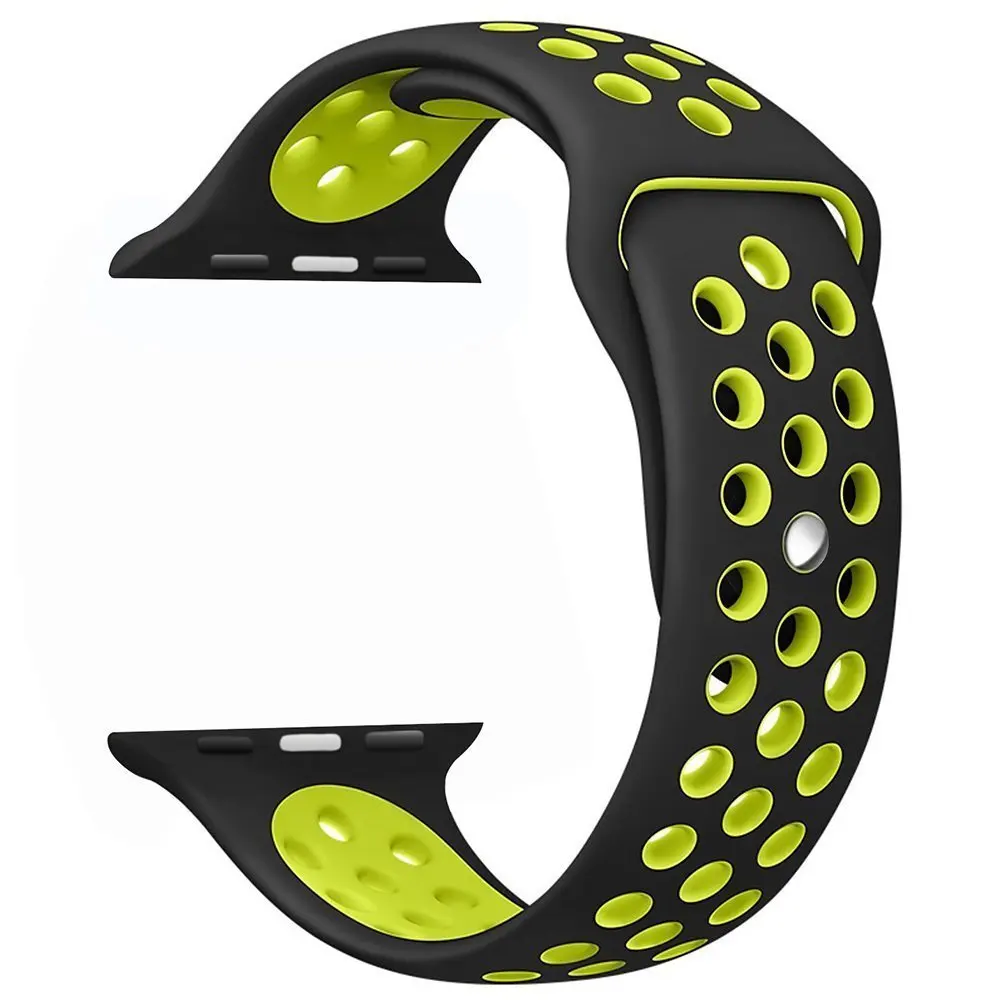 OSRUI спортивный силиконовый ремешок для Apple Watch band 4 42 мм 38 iwatch series 3 44 40 pulseira correa