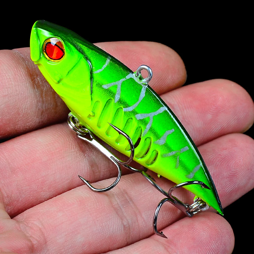 

VIB FLYBASS 1pc Fishing Lures Mixed color Size Hard Bass Baits 3D Eyes Artificial Pencil Treble Hook Trout Tackle Lure