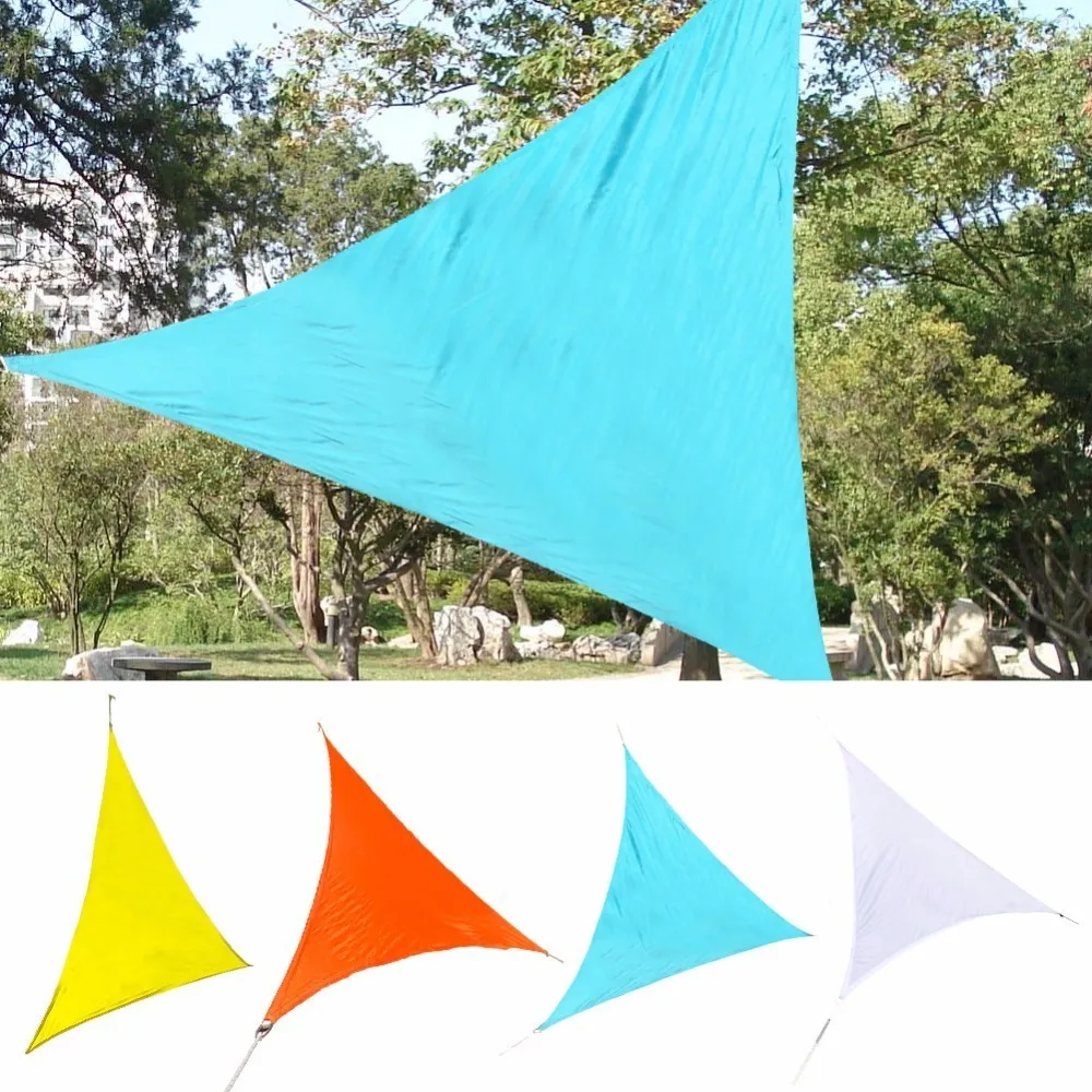 УФ Водонепроницаемый треугольников солнцезащитный навес 3 м x 3 м x 3 м навес для защиты от солнца тент наружный двор бассейн навес для беседки затенение парк