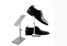 Free shipping high quality stainess steel shoe display stand women sandals holder high heel leather shoe display rack