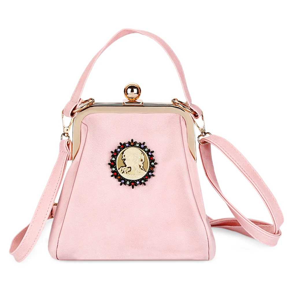 

New Casual Lady Shoulder Bage Solid Metal Frame Tote Trapezoid High Quality Women Shoulder Bag Messenger Brand Mcvilla