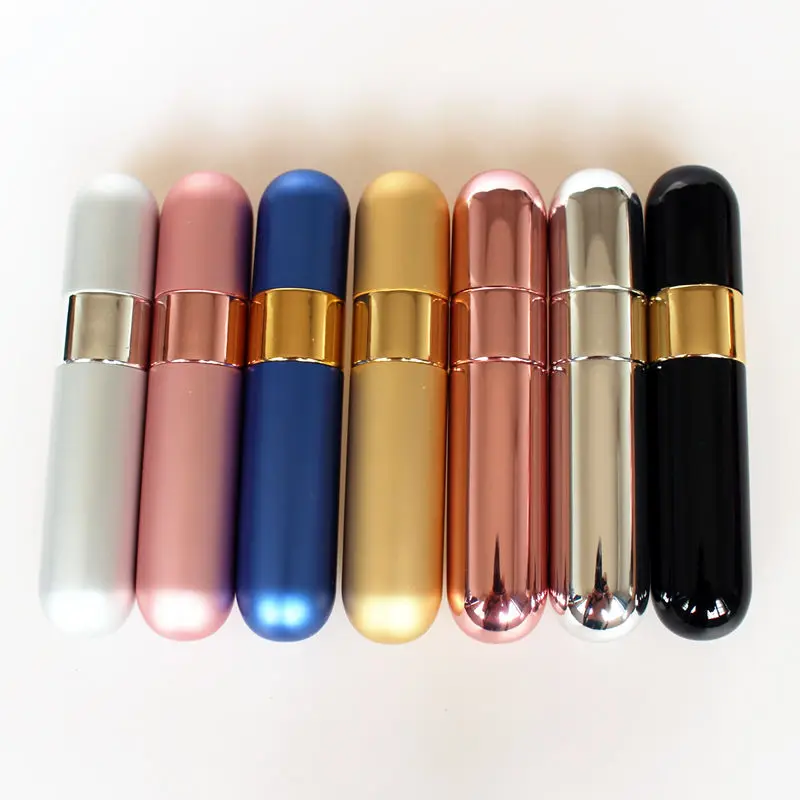 

1PC Top Quality 10ml Refillable Mini Perfume Glass Bottle Traveler Aluminum Spray Atomizer Travel Perfum Spray Bottle