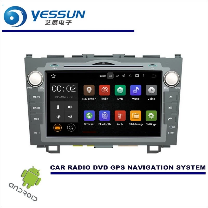 

YESSUN Wince / Android Car Multimedia Navigation System For Honda CR-V 2007~2011 CD DVD GPS Player Navi Radio Stereo HD Screen