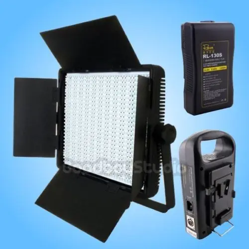 

CN-900SA LED Light Panel with RL-130S Li-ion V-mount Lock Battery + RL-2KS Charger
