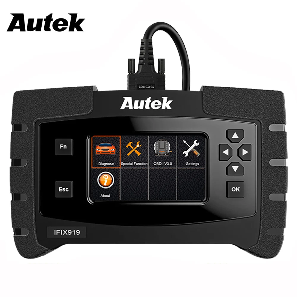 Autek IFIX919 атомотивный сканер ABS кровотечение/масло услуги/EPB сброс Профессиональный ODB2 OBD2 сканер 9 языков бесплатное обновление