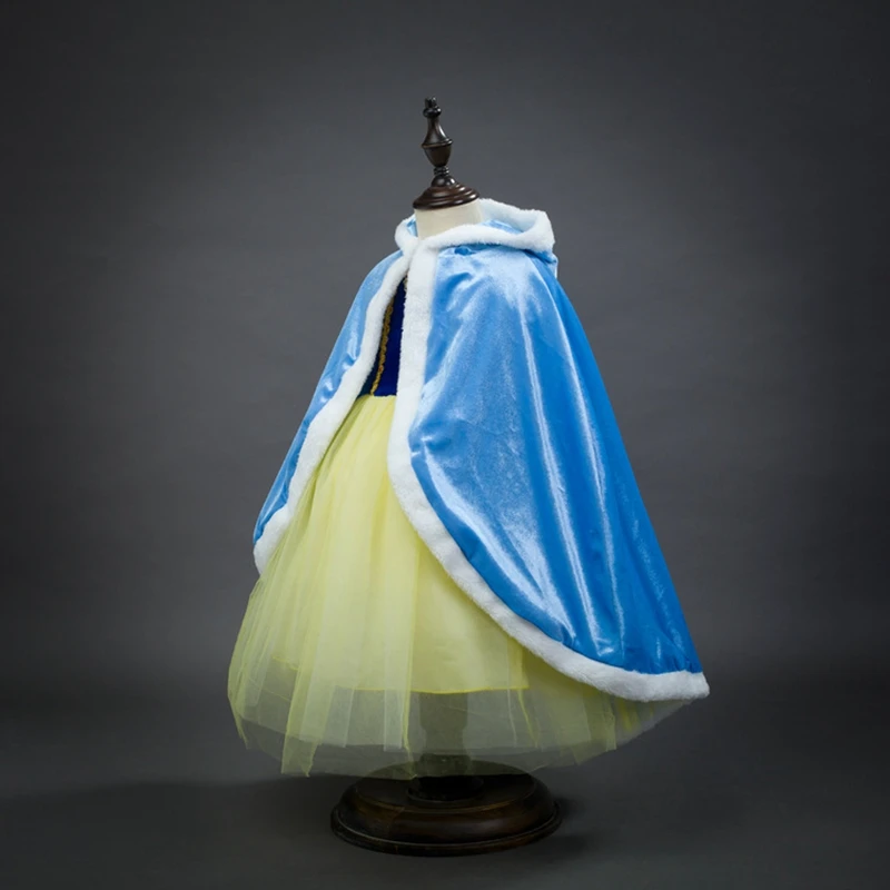 

carnaval cosplay costume princess cloak anna cape elsa shawl girls cloak stage performence role acting
