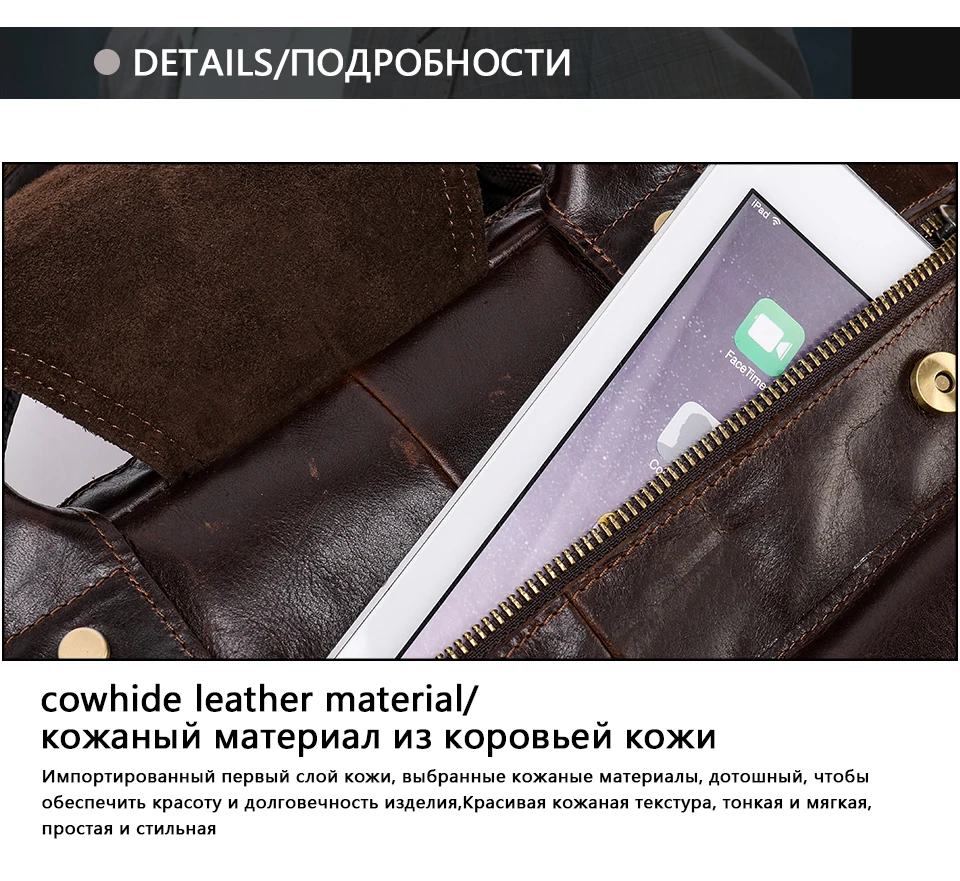 Messenger Bag Men's Genuine Leather Casual Crossbody Bags for Men Shoulder Bag Men Bags Business Leather Man Handbags 8508 (17)