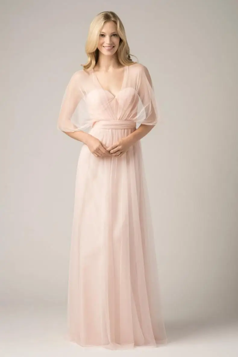 2016-Convertible-Bridesmaid-Dresses-Blush-Pink-Custom-Made-Fashion-A-Line-Formal-Plus-Size-Junior-Bridesmaids (3)