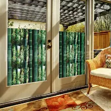 90 см x 50 см 3D картина статическая цепляется матовый цветочный витраж Наклейка на стекло, окно Горячая высокого качества