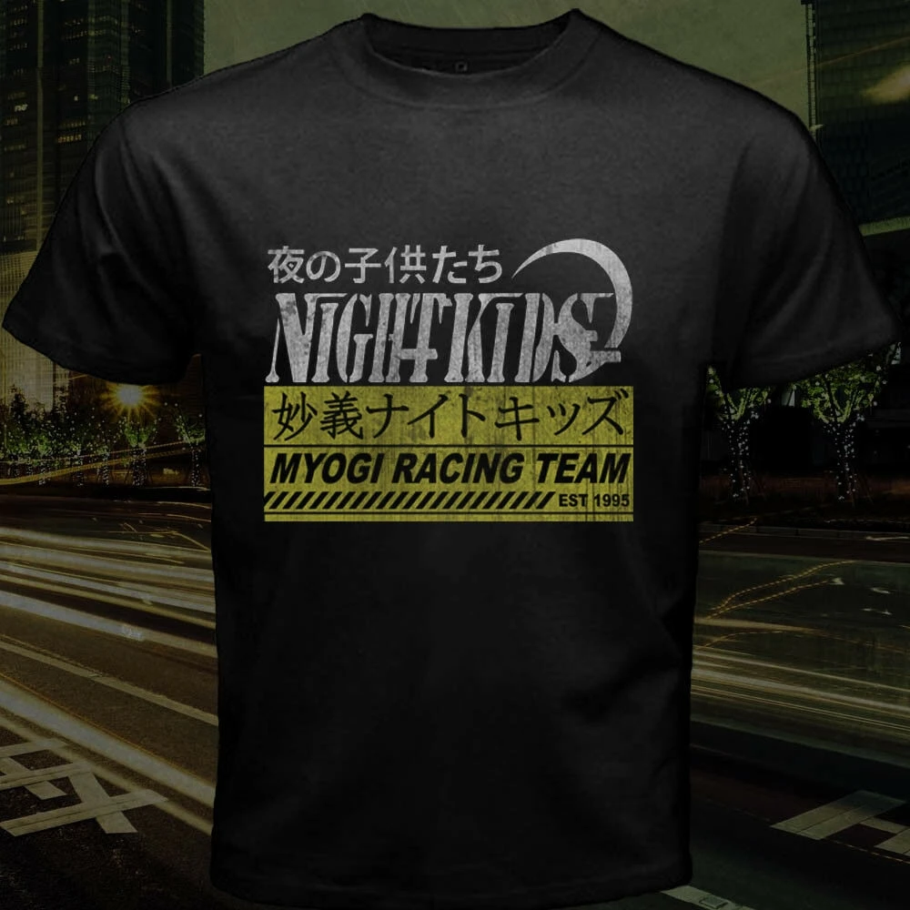 Myogi Night Kids Nakazato Initial D Drifting Team Anime Manga Japan Tofu R32 2019 Designs Men Summer Cool Funny Fitness T-Shirt | Мужская