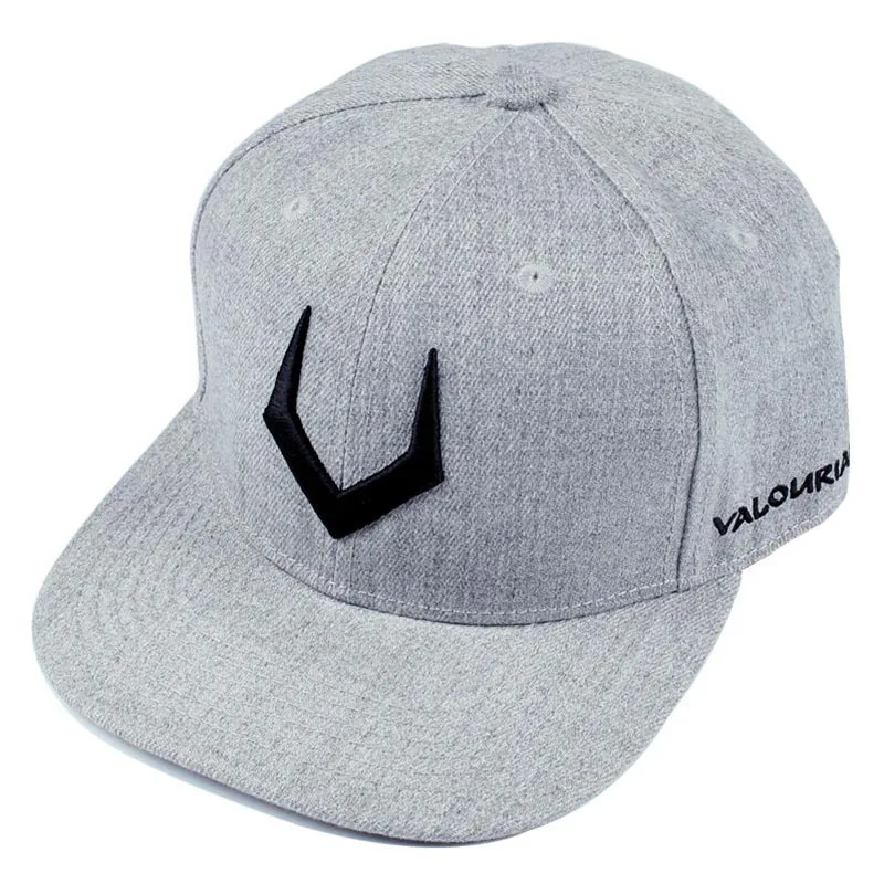 Высокое качество серый шерсти snapback 3D пирсинг вышивка в стиле хип хоп кепка