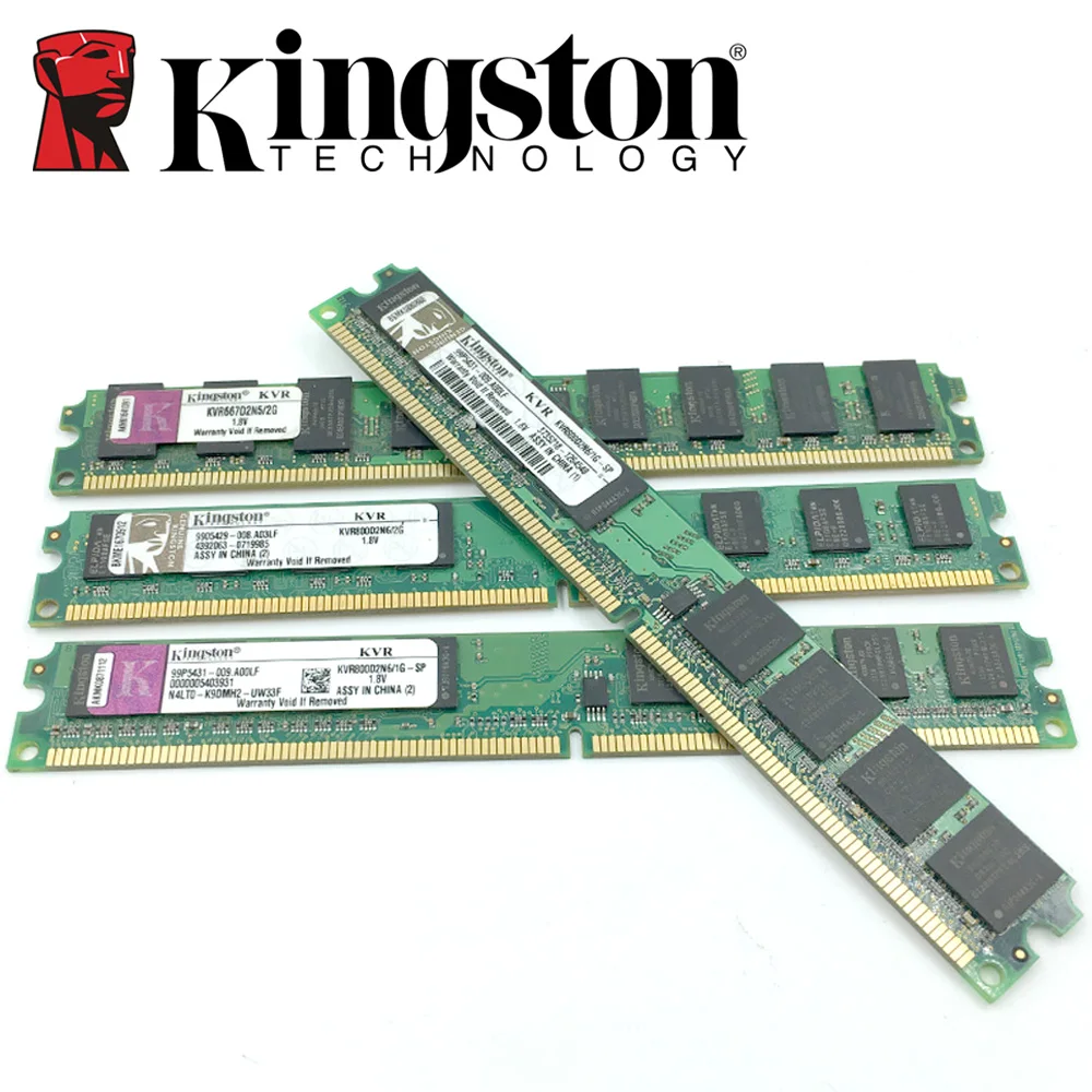 Kingston Desktop PC Memory RAM Memoria Module 800 DDR2 PC2 6400 2GB 4GB