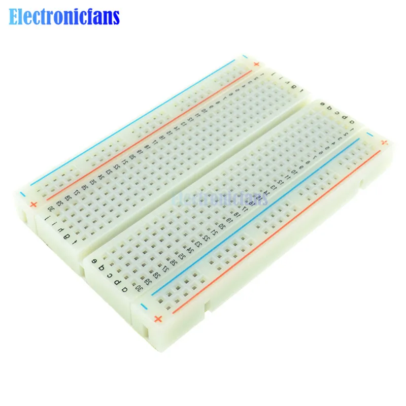 2 шт. 400 галстук Точки отверстия Универсальный Solderless PCB Макет мини тестовый протоборд DIY Хлеб доска для шины тесты платы