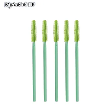 

Cosmetic Tool 200pcs/pack Eyelash Brushes Mascara Wands Brush Silicone Eyelash Extension Wand Applicator Make Up Brush Tools