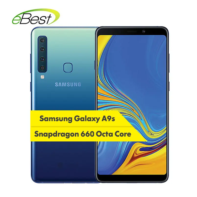 Samsung Galaxy A9s A9200 Android смартфон 6 3 &quotFHD Гб ram 128 ГБ rom OctaCore четыре задней камеры
