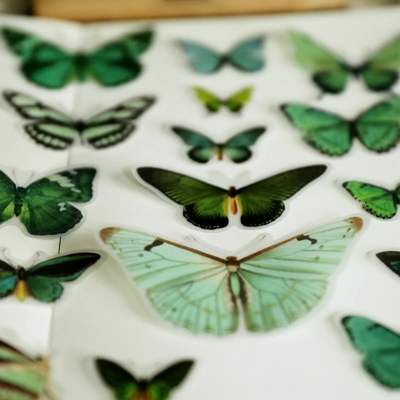 80 шт бумажные наклейки с изображением бабочек для скрапбукинга Happy planner/Cardmaking/jouring Project
