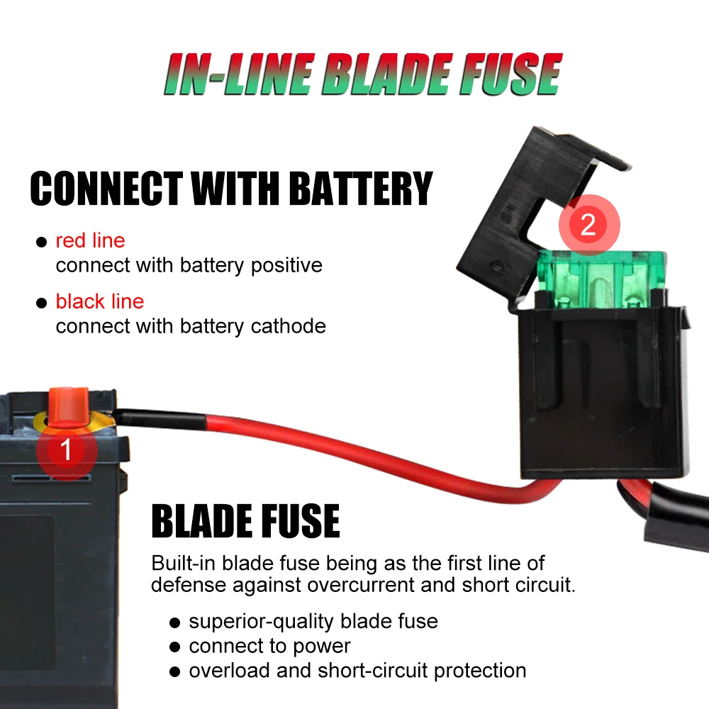 共同ライトヘビー Led ライトバー配線ハーネスキット 3 メートル防水