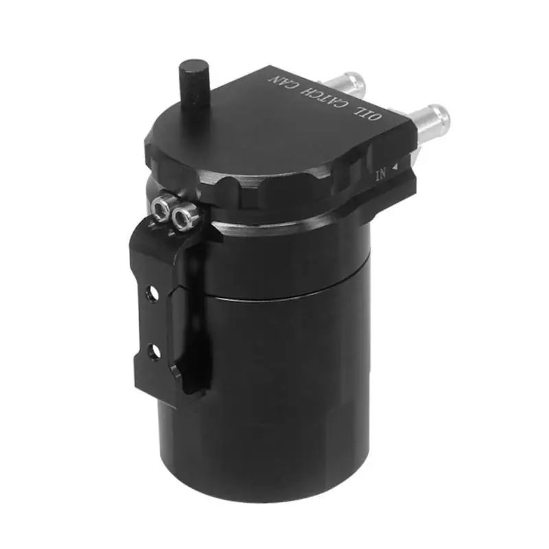 

Aluminum Baffled Oil Catch Can Tank Reservoir Breather w/ 10/14mm Fittings