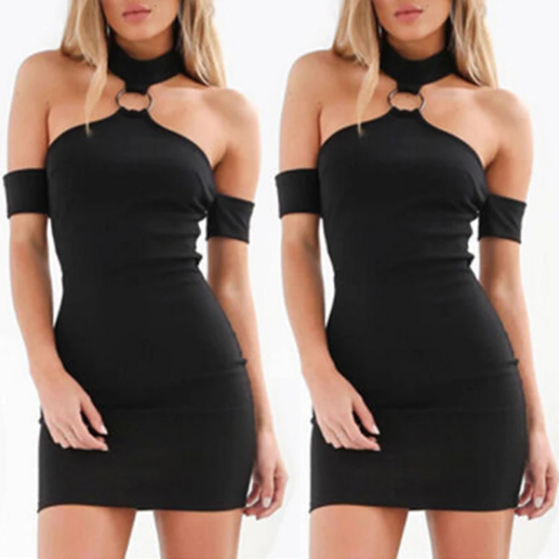 Hot Fashion Casual Short Mini Dresses Chic Women Evening Party Bandage Women Cocktail
