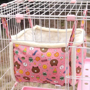 

Hanging Cat Bed Soft Cat Hammock Winter Pet Kitten Puppy Dog Cage Bed Lounger Mat for Hamster Teddy Chihuahua Small Animals
