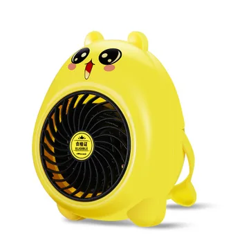 

Mini Electric Cartoon Heater Fans Personal Ceramic Space Heater Electric Winter Warmer Fan Home Office Bathroom Desktop Heating