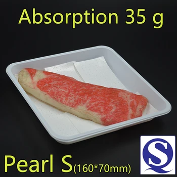 

Disposable wood fiber absorbent paper food grade green pure wood pulp white fish absorbent paper