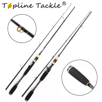 

TopLine Tackle new carbon fiber glass telescopic fishing rod baitcasting combo carp spinning feeder hard lure fishing rods 1.8m