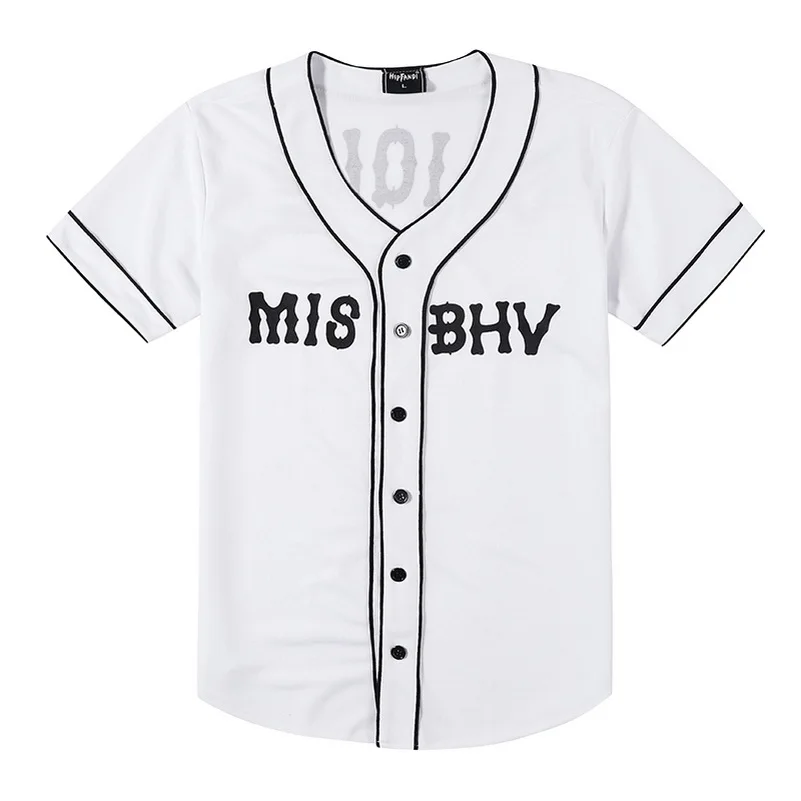 Для мужчин рубашка женская летняя обувь короткий рукав хип хоп Бейсбол Форма модная одежда camisa masculina мужская рубашка hombre