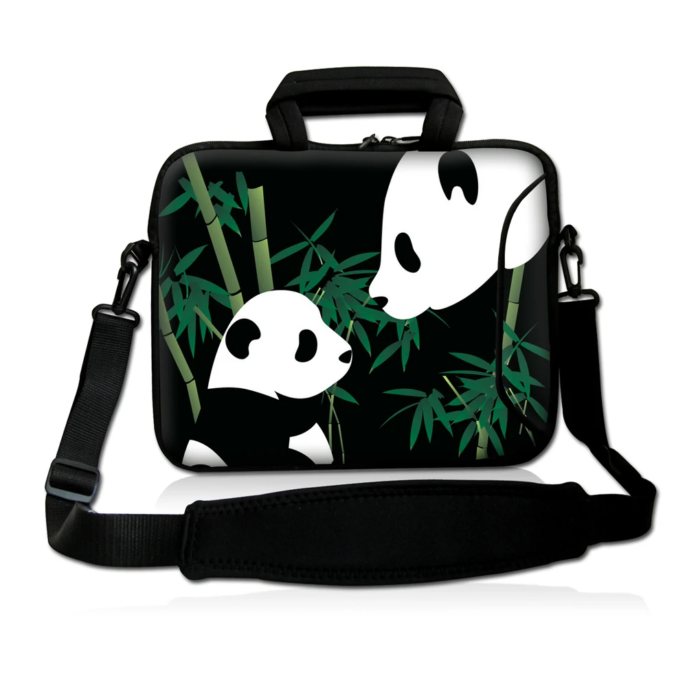 

Cute Panda 15" Laptop Shoulder bag Computer Bag Notebook Sleeve Case For Macbook PC 14 15.4 15.5 15.6 Inch Customizable