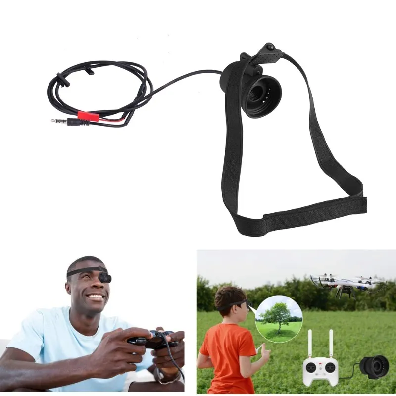 DIY 80 Inch 854x480 Monocular Micro LCD Displayer Headset Monitor
