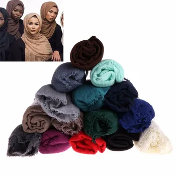 

Women Islam Maxi Crinkle Cloud Hijab Scarf Shawl Muslim Long Shawl Stole Wrap