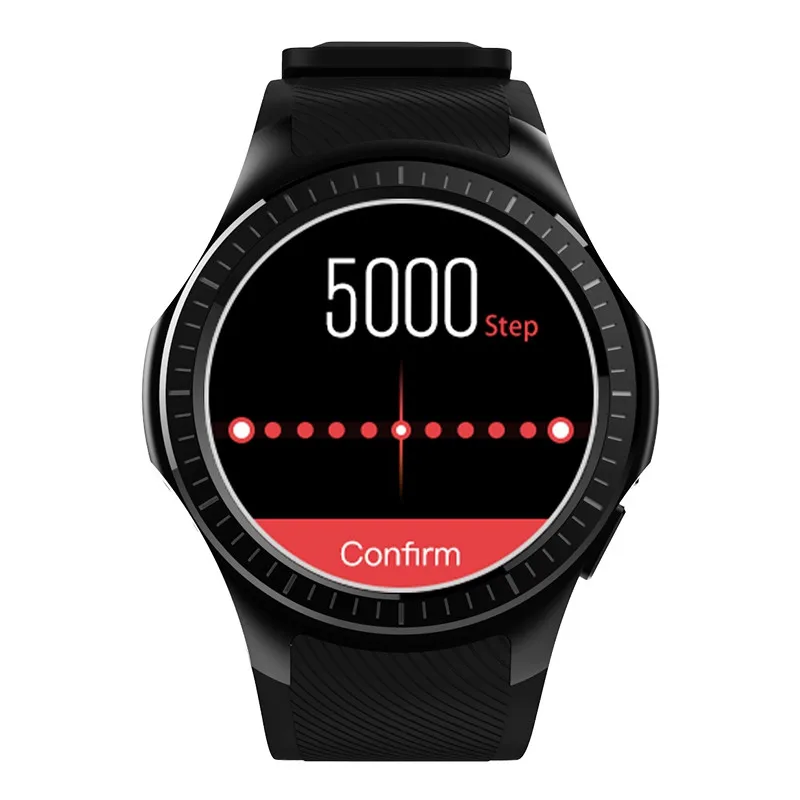 Microwear L1 Smartwatch телефон 1,3 дюйм, Bluetooth, GPS измерение пульса Шагомер монитор сна спортивные Смарт часы PK G05 - Цвет: Black