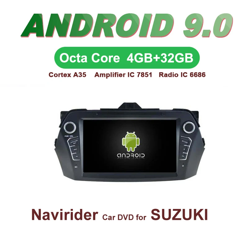 

OTOJETA Car GPS 7inch Android 9.0 Radio FOR SUZUKI CIAZ 16 head unit bluetooth Navigation Capacitive screen support mirror link