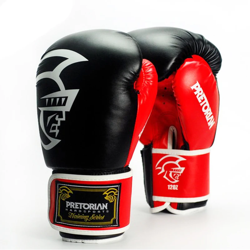 

Brazilian PRETORIAN Muay Thai PU Leather Boxing Gloves Twin Women Men MMA Gym Training Grant Boxing Gloves