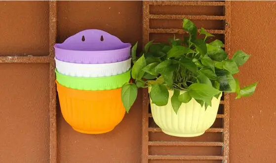 

Colored hanging flower pots hanging flower pots resin pot free shipping