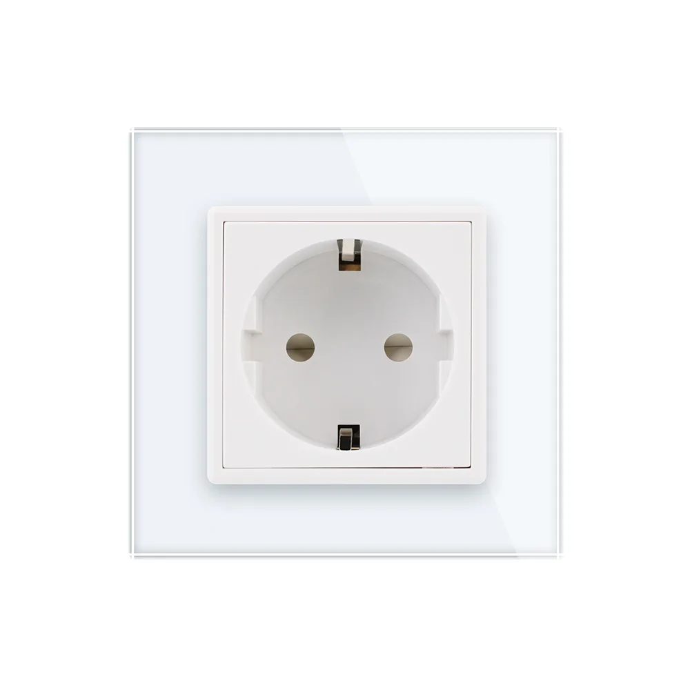 Livolo-EU-Standard-Power-Socket-White-Crystal-Glass-Panel-AC-110-250V-16A-Wall-Power-Socket (1)