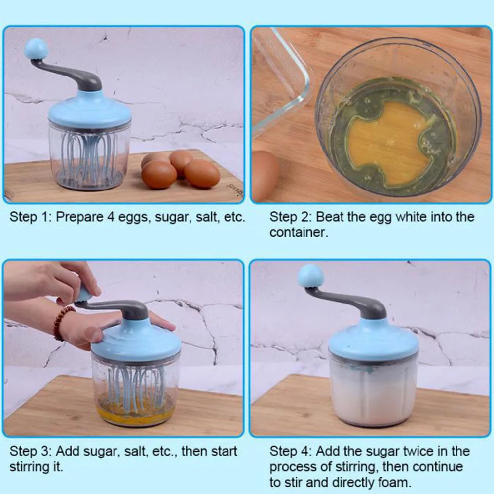Ручное коленчатое тесто Экологичные венчики для яиц блендер для перемешивания кухонный ручной Молочный Крем инструменты для взбивания выпечки поставка мини-миксер