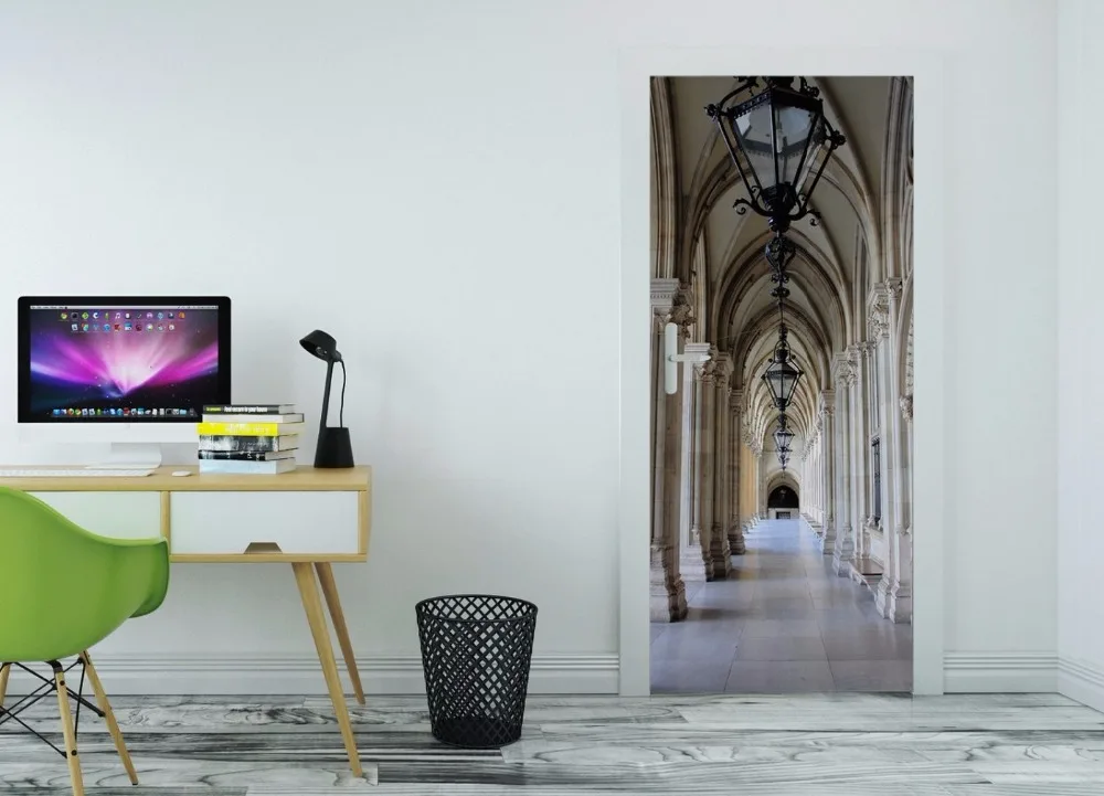 door-stickers-office-teenager-s-room-virtual-category-colonnade-in-vienna-city-hall-austria