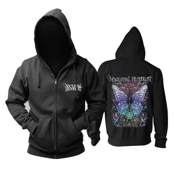 

Bloodhoof nocturnal bloodlust Deathcore hoodies men Asian Size
