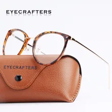 Брендовые дизайнерские оптические прозрачные линзы очки винтажные очки для глаз кошки оправы для женщин Ретро Круглые Женские очки s оправы для очков