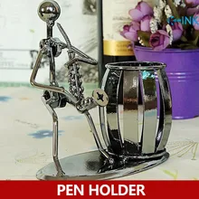Новинка из металла Саксофоны карандашница как стол организатор, творческий металла saxophonio держатель ручки