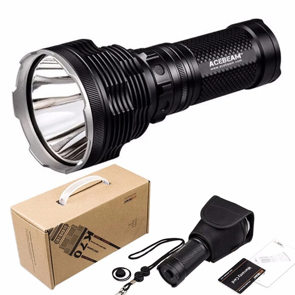 

ACEBEAM K70 Handheld Flashlight CREE XHP35 LED max 2600 high lumen outdoor torch beam distance 1300 meter for search rescue