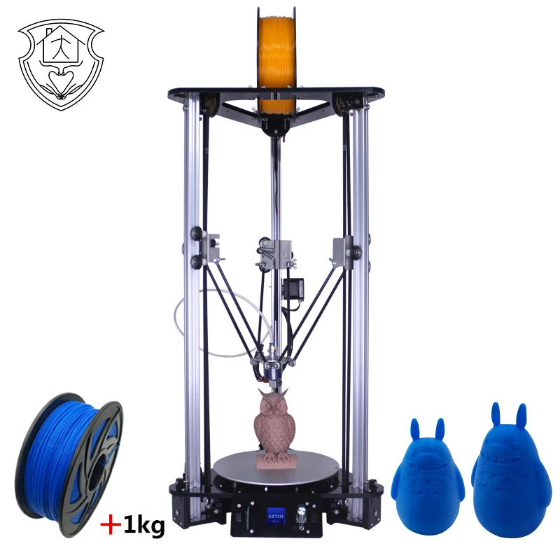 

EZT3D Delta 3D Printer High Speed Lcd Color Screen  DIY Kit Kossel Linear  cheap printers Intelligent Leveling Manufacturer RAM