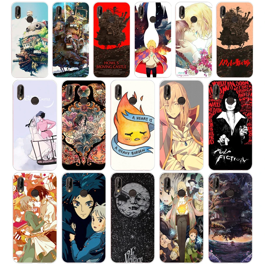 

158SD Howl's Howls Moving Castle Soft Silicone Tpu Cover Case for Honor 10 huawei p mate 10 20 30 lite y5 y6 prime